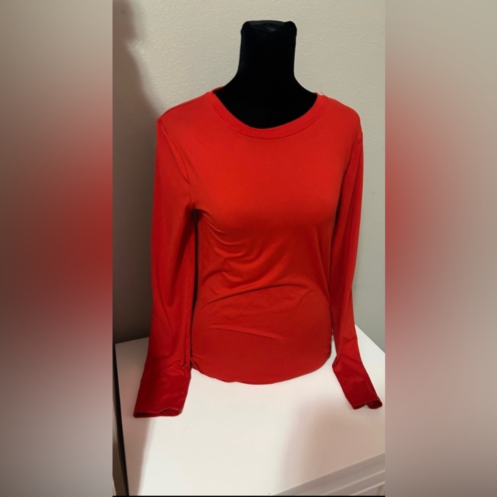 A red long sleeve